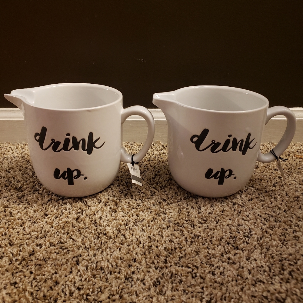Boston Warehouse 44oz. 'Drink Up' Pitchers